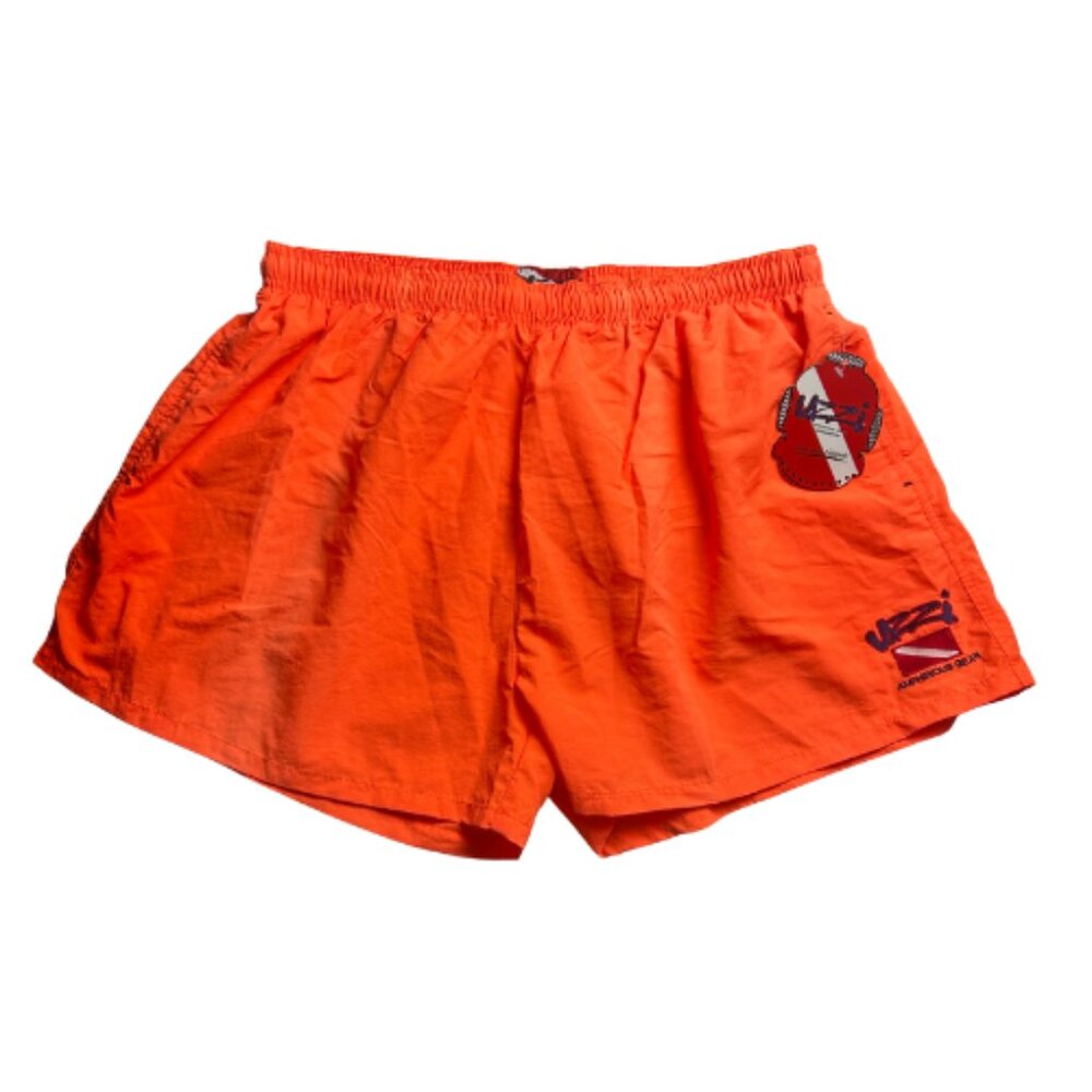 UZZI Amphibious Gear Swim Trunks Shorts Men’s XXL Neon Lined Elastic Waist Draws